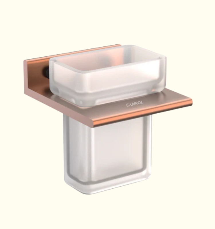 Ember Rose Gold Liquid Soap Dispenser (Space Aluminium) – by Camrol®