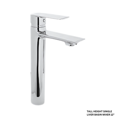 Tall Height Single Liver Basin Mixer 12″