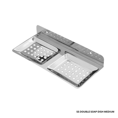 SS Double Soap Dish Medium