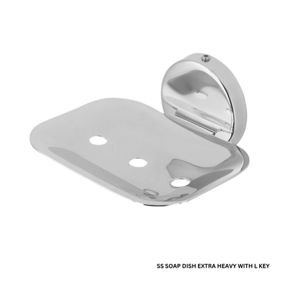 SS Soap Dish Extra Heavy With L Key