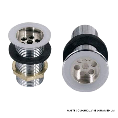 Waste Coupling 12″ Ss Long Medium