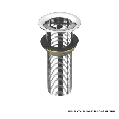 Waste Coupling 9″ Ss Long Medium